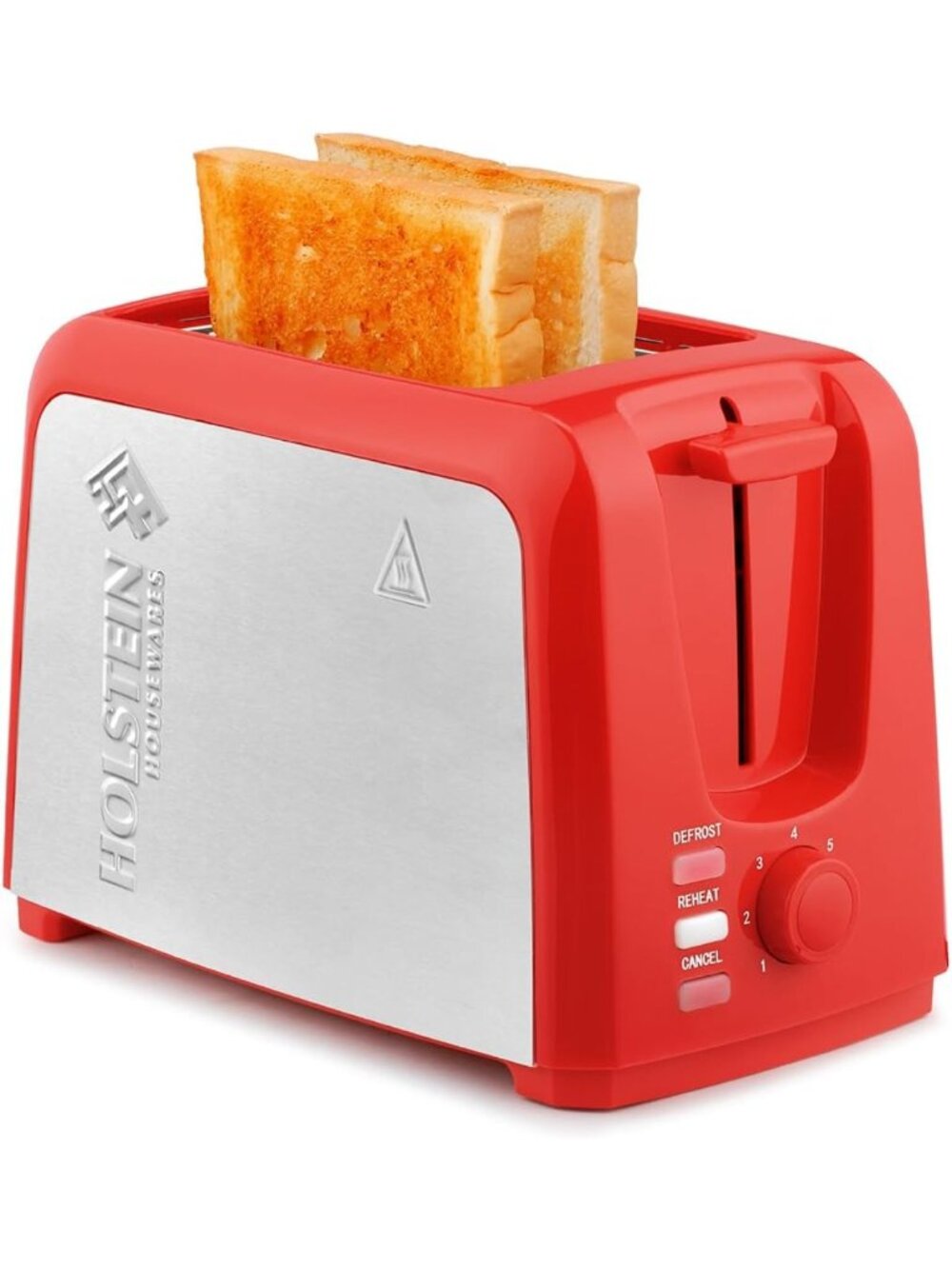 Compact Stainless Steel 2-Slice Toaster with 7 Browning Settings & Extra-Wide